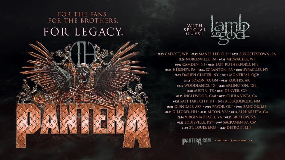 Pantera 2023 Tour dates