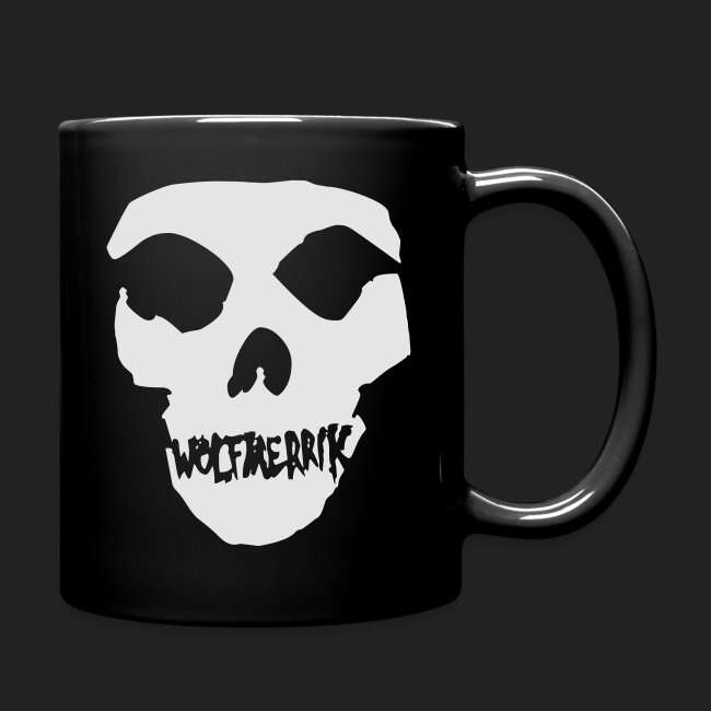 Wolfmerrik Skull Logo Design Product Mug